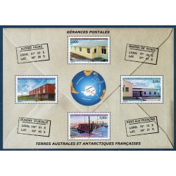 Timbres TAAF Bloc Yvert No 11 Gérances Postales neuf ** 2004