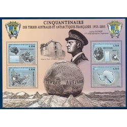 Timbres TAAF Bloc Yvert No 13 Cinquantenaire du territoire neuf ** 2005