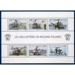 Timbres TAAF Bloc Yvert No F654 les hélicoptères neuf ** 2013
