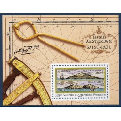 Timbres TAAF Bloc Yvert No F653 ile Amsterdam et Saint Paul neuf ** 2013