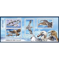 Timbres TAAF Bloc Yvert No F770 Oiseaux des terres Australes neuf ** 2016