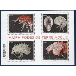 Timbres TAAF Bloc Yvert No F807 Crustacés Amphipodes neuf ** 2017