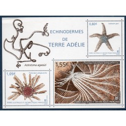 Timbres TAAF Bloc Yvert No F865 Echinodermes neuf ** 2018