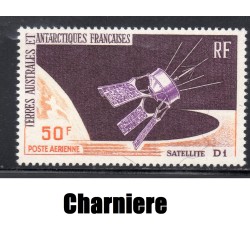 Timbre TAAF Poste aerienne Yvert 12 Satellite D1 neuf * 1966