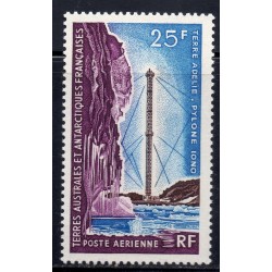 Timbre TAAF Poste aerienne Yvert 13 Terre Adélie - Pylone Iono neuf ** 1966