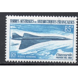 Timbre TAAF Poste aerienne Yvert 19 Le Concorde neuf ** 1969