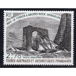 Timbre TAAF Poste aerienne Yvert 59 Voilier le Terror à Arched Rock neuf ** 1979