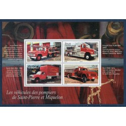 Timbres Saint Pierre et Miquelon Bloc f1078 Véhicules de pompiers neuf ** 2013