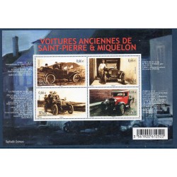 Timbres Saint Pierre et Miquelon Bloc f1112 les voitures anciennes neuf ** 2014