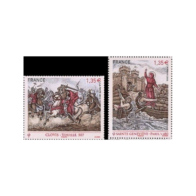 Timbre France Yvert No 4704-4705 France : Grandes Heures de L'histoire