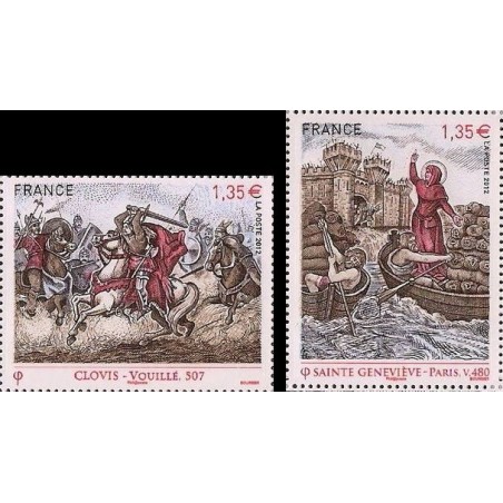 Timbre France Yvert No 4704-4705 France : Grandes Heures de L'histoire