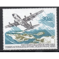 Timbre TAAF Poste aerienne Yvert 128 Piste de Terre Adélie neuf ** 1993