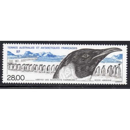 Timbre TAAF Poste aerienne Yvert 133 Manchots empereurs neuf ** 1994