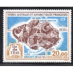 Timbre TAAF Poste aerienne Yvert 137 Ile de l'Est neuf ** 1995