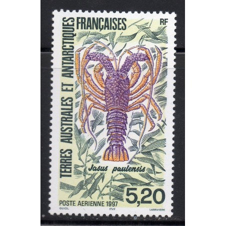 Timbre TAAF Poste aerienne Yvert 141 Langouste neuf ** 1997