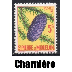 Timbre Saint Pierre et Miquelon 359 Picea neuf * charnière 1958