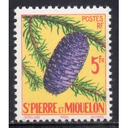 Timbre Saint Pierre et Miquelon 359 Picea neuf ** 1958