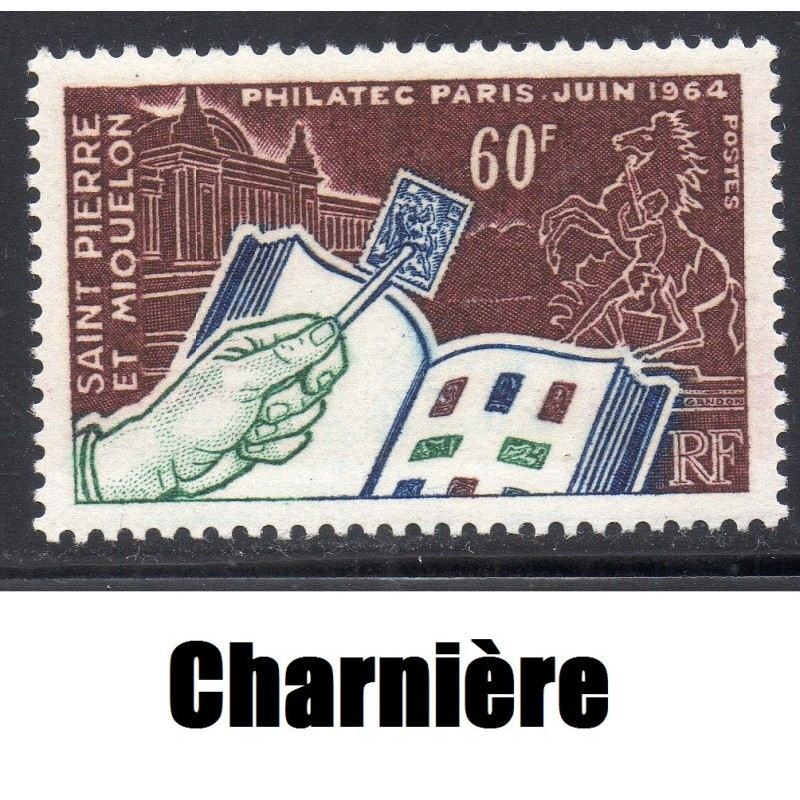 Timbre Saint Pierre et Miquelon 371 Philatec neuf charnière * 1964