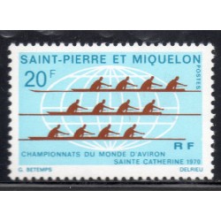 Timbre Saint Pierre et Miquelon 405 Aviron à sainte Catherine neuf ** 1970