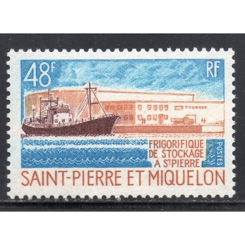 Timbre Saint Pierre et Miquelon 406 Frigorifique de Stockage neuf ** 1970