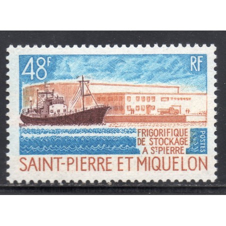 Timbre Saint Pierre et Miquelon 406 Frigorifique de Stockage neuf ** 1970