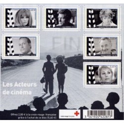 Bloc Feuillet France Yvert F4690 Les acteurs de Cinema