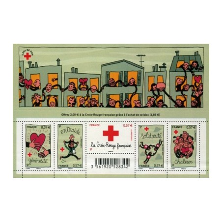 Bloc Feuillet France Yvert F4699 Croix rouge française 2012