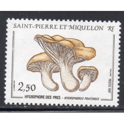 Timbre Saint Pierre et Miquelon 475 Hygrophore des prés neuf ** 1987