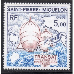 Timbre Saint Pierre et Miquelon 477 Course Transatlantique de Lorient neuf ** 1987