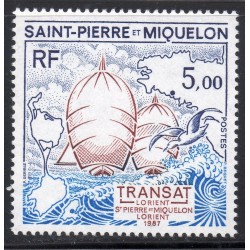 Timbre Saint Pierre et Miquelon 477 Course Transatlantique de Lorient neuf ** 1987