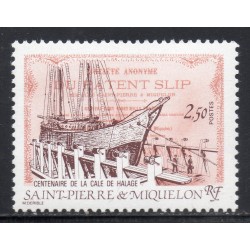 Timbre Saint Pierre et Miquelon 479 Cale de Halage neuf ** 1987