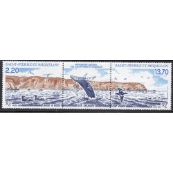 Timbre Saint Pierre et Miquelon 495A L'anse à Ross et cap percé neuf ** 1988