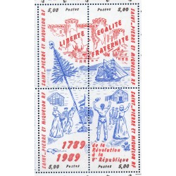 Timbre Saint Pierre et Miquelon 504-507 Philexfrance 89 neuf ** 1989