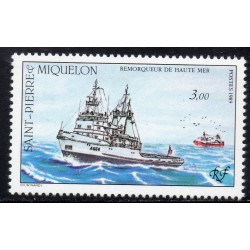 Timbre Saint Pierre et Miquelon 510 Remorqueur de Haute mer neuf ** 1989