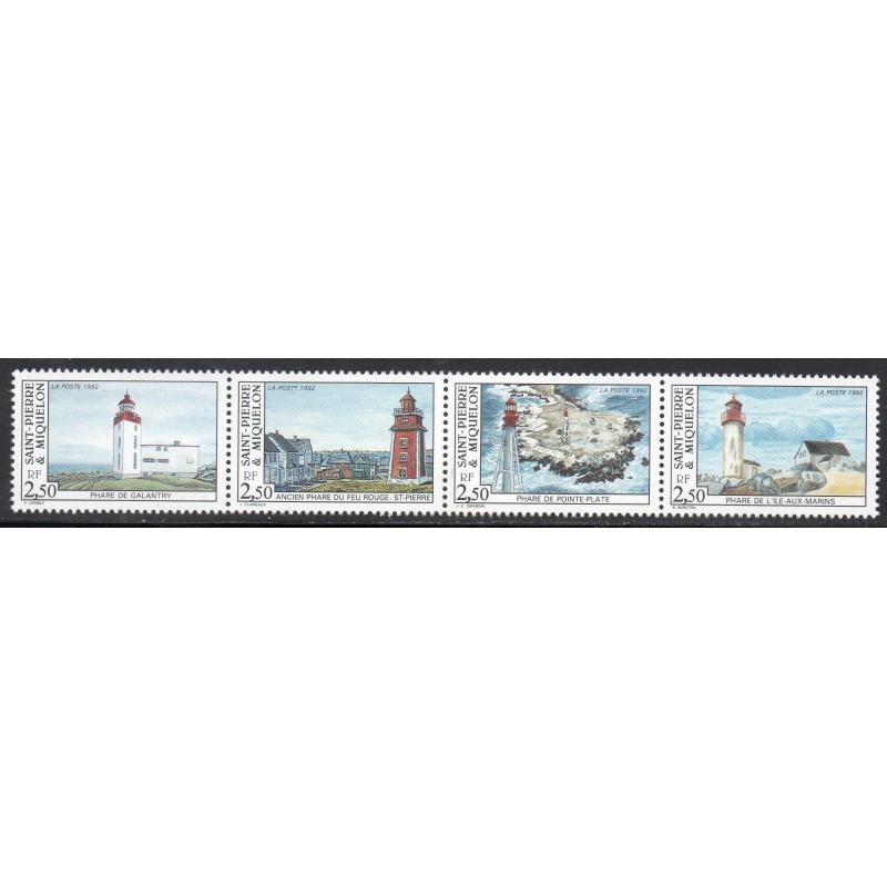 Timbre Saint Pierre et Miquelon 563-566 Les phares neuf ** 1992