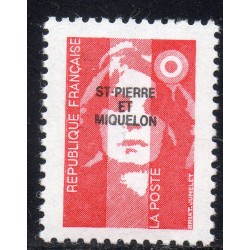 Timbre Saint Pierre et Miquelon 578 Marianne du bicentenaire neuf ** 1993