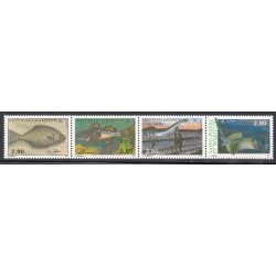 Timbre Saint Pierre et Miquelon 580-583 Les poissons neuf ** 1993