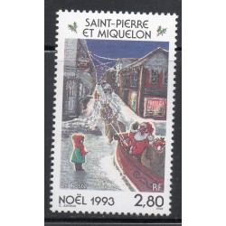 Timbre Saint Pierre et Miquelon 591 Noel neuf ** 1993