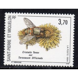 Timbre Saint Pierre et Miquelon 594 Cristalis tenax neuf ** 1994