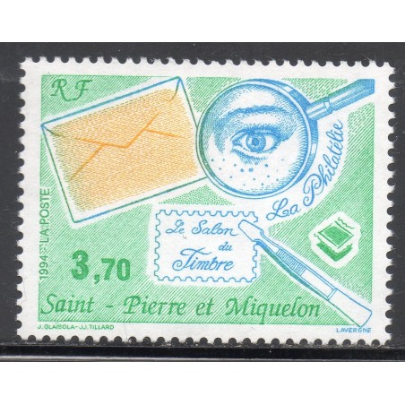 Timbre Saint Pierre et Miquelon 606 Salon du timbre de Paris neuf ** 1994