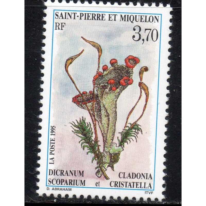 Timbre Saint Pierre et Miquelon 611 Dicranum scoparium neuf ** 1995