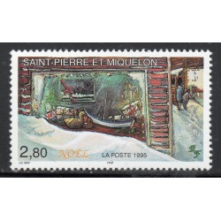 Timbre Saint Pierre et Miquelon 623 Noel neuf ** 1995