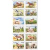 Autoadhésifs Yvert No 813-824 Timbres Les chevaux de Trait