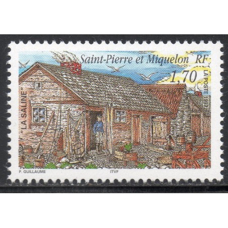 Timbre Saint Pierre et Miquelon 644 La saline neuf ** 1997