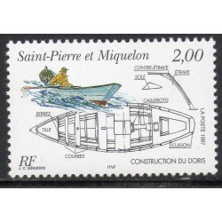 Timbre Saint Pierre et Miquelon 645 Le doris neuf ** 1997