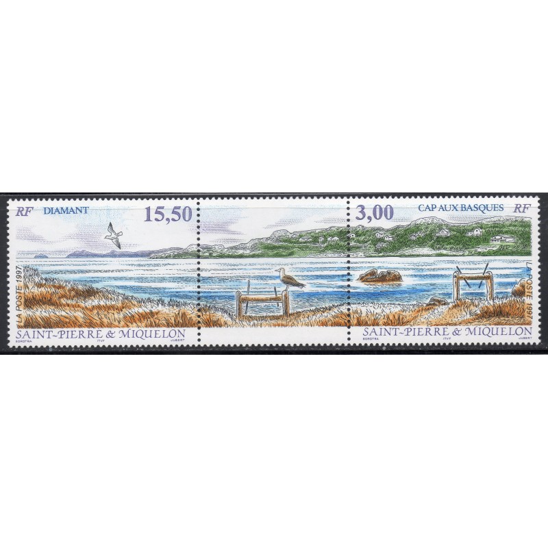 Timbre Saint Pierre et Miquelon 654A Anse de ravenel neuf ** 1997