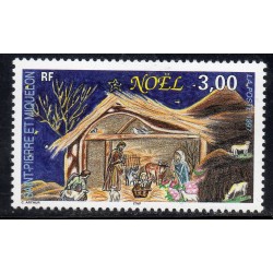 Timbre Saint Pierre et Miquelon 662 Noel neuf ** 1997