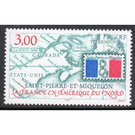 Timbre Saint Pierre et Miquelon 680 La présence française neuf ** 1998