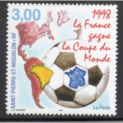 Timbre Saint Pierre et Miquelon 683 Coupe de monde de football france 98 neuf ** 1998