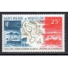 Timbre Saint Pierre poste aérienne 38 Voyage du général de Gaulle neuf ** 1967